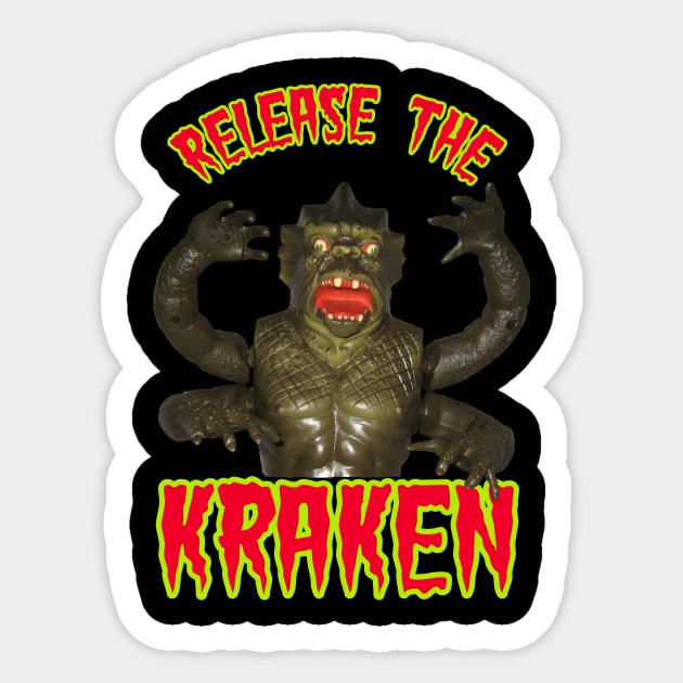 Release the Kraken - 80s Clash of the Titans Toy Sticker by MySideOfTheLaundryRoom